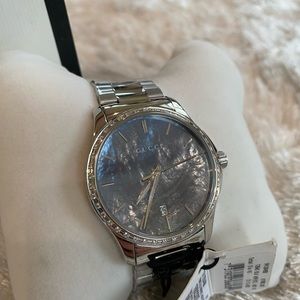 GUCCI MOP DIAMOND men’s steel watch new tags box